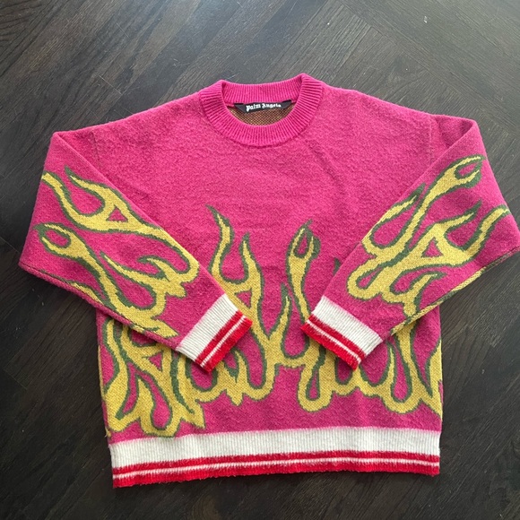 Palm Angels Burning Flames Sweater - Picture 2 of 5